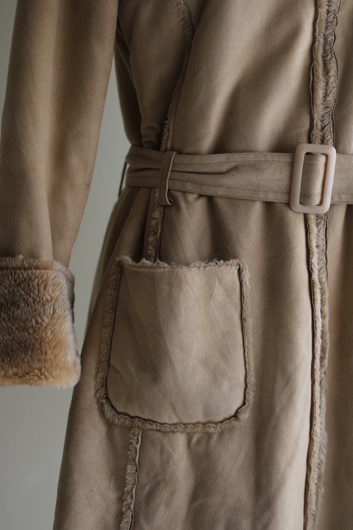 Casaco vintage pelo bege Last woman S