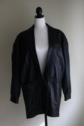 Casaco vintage Yves Saint Laurent 42-46 100% pele genuina