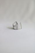 Earcuff aço inoxidável prata