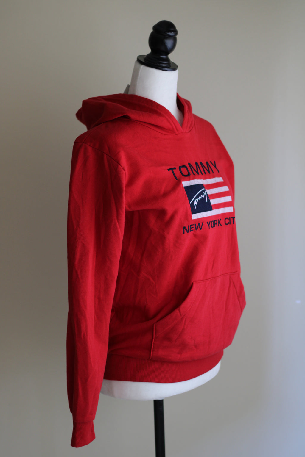 Moletom Tommy Hilfiger vermelho com capuz | M