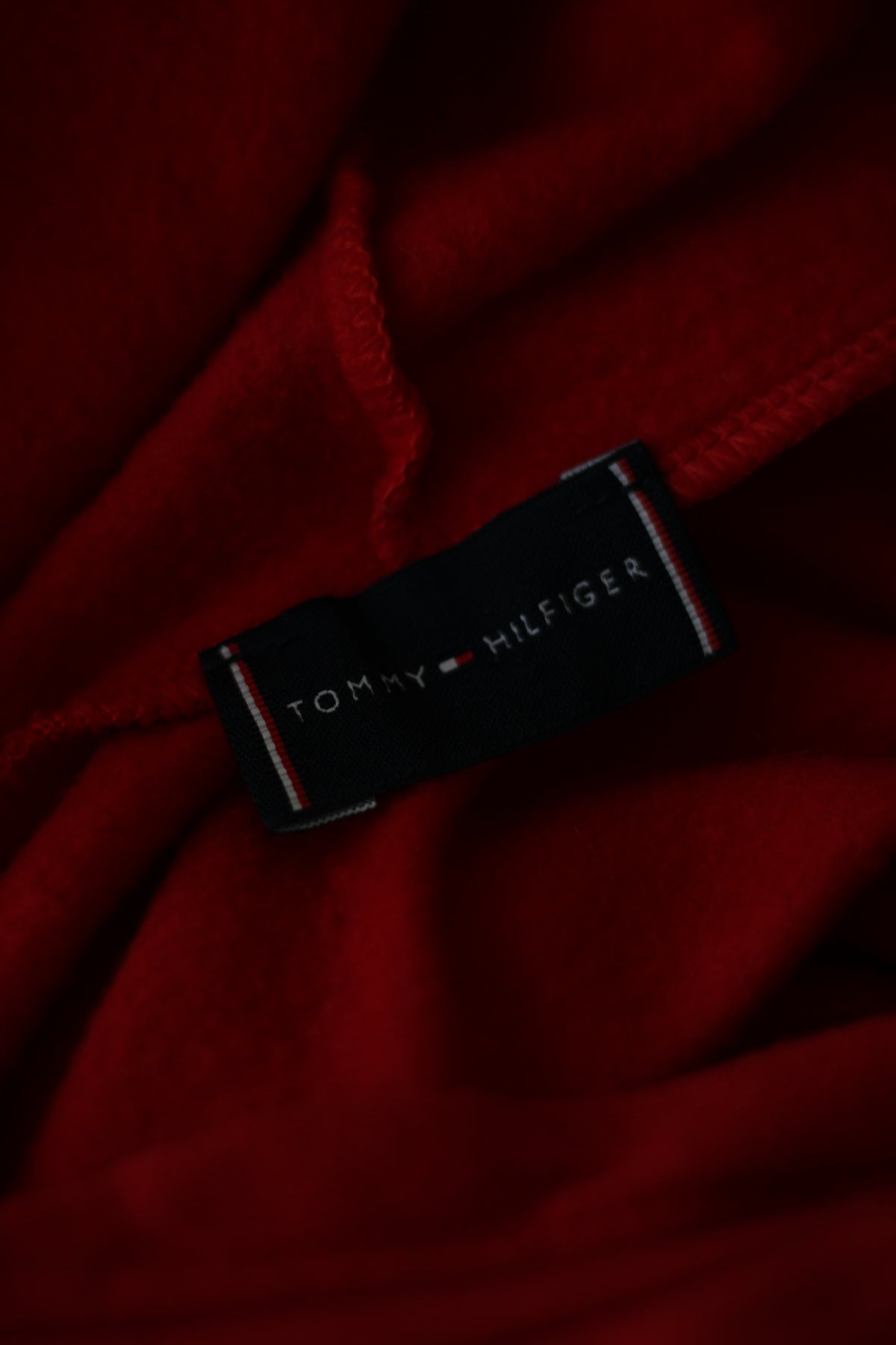Moletom Tommy Hilfiger vermelho com capuz | M