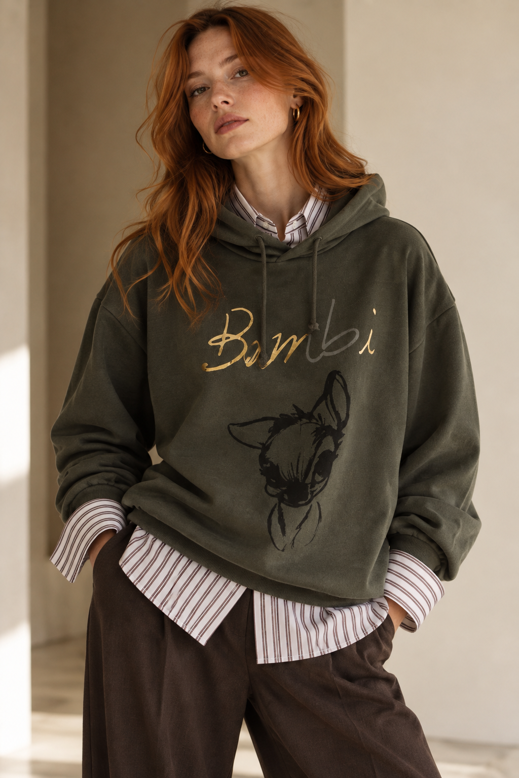 Moletom com gorro Disney Bambi XL