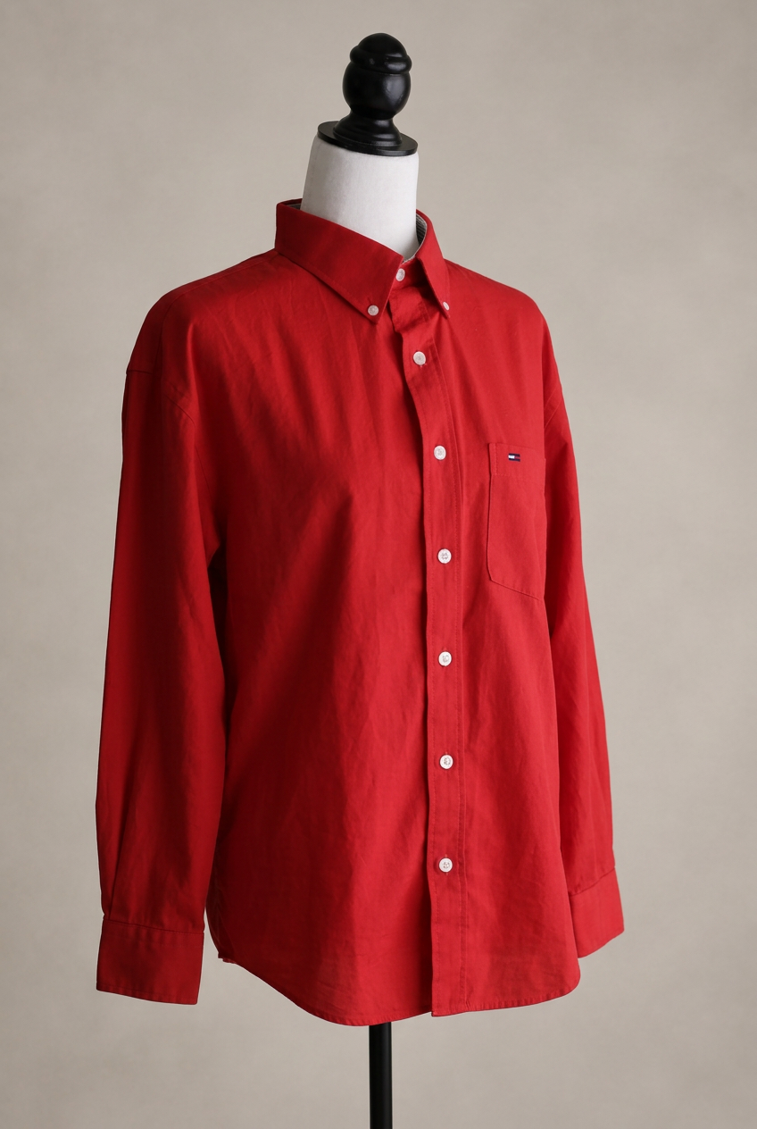 Vista frontal da camisa