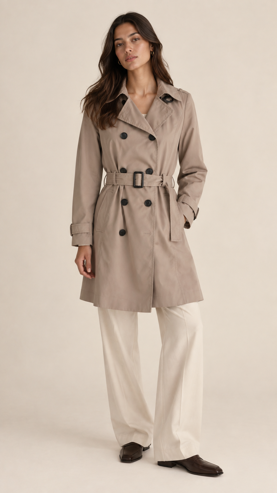 Trench coat bege Stradivarius S
