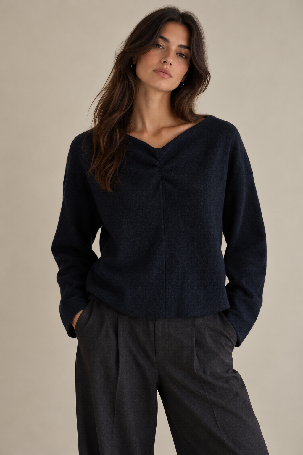 Camisola verde lã Club Monaco S